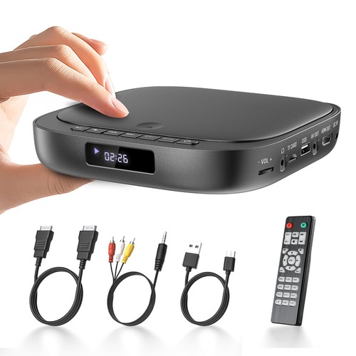 Desobry mini dvd player - mini, 1080p